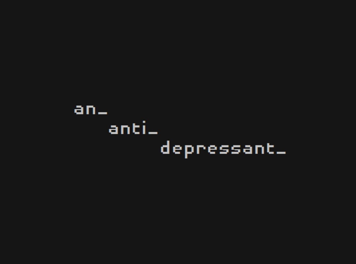 An antidepressant cover art