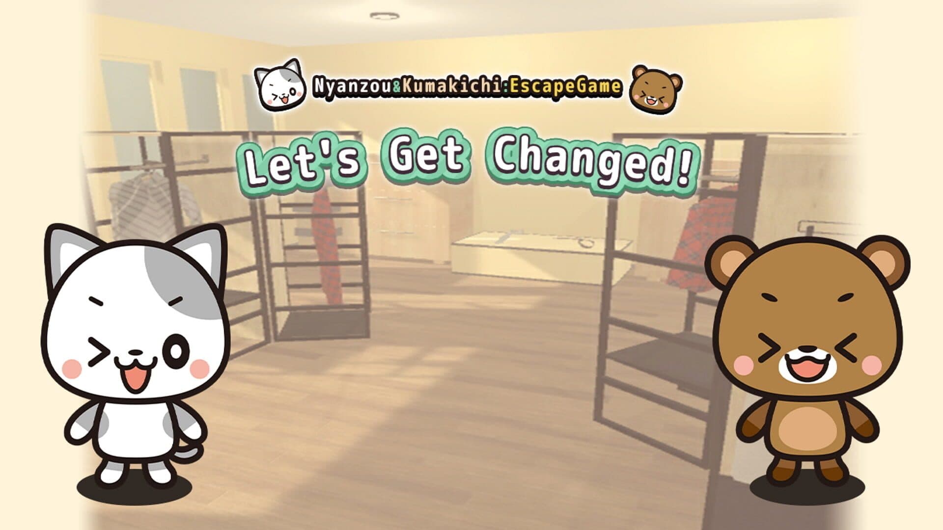 Let's Get Changed! Nyanzou & Kumakichi: Escape Game cover art