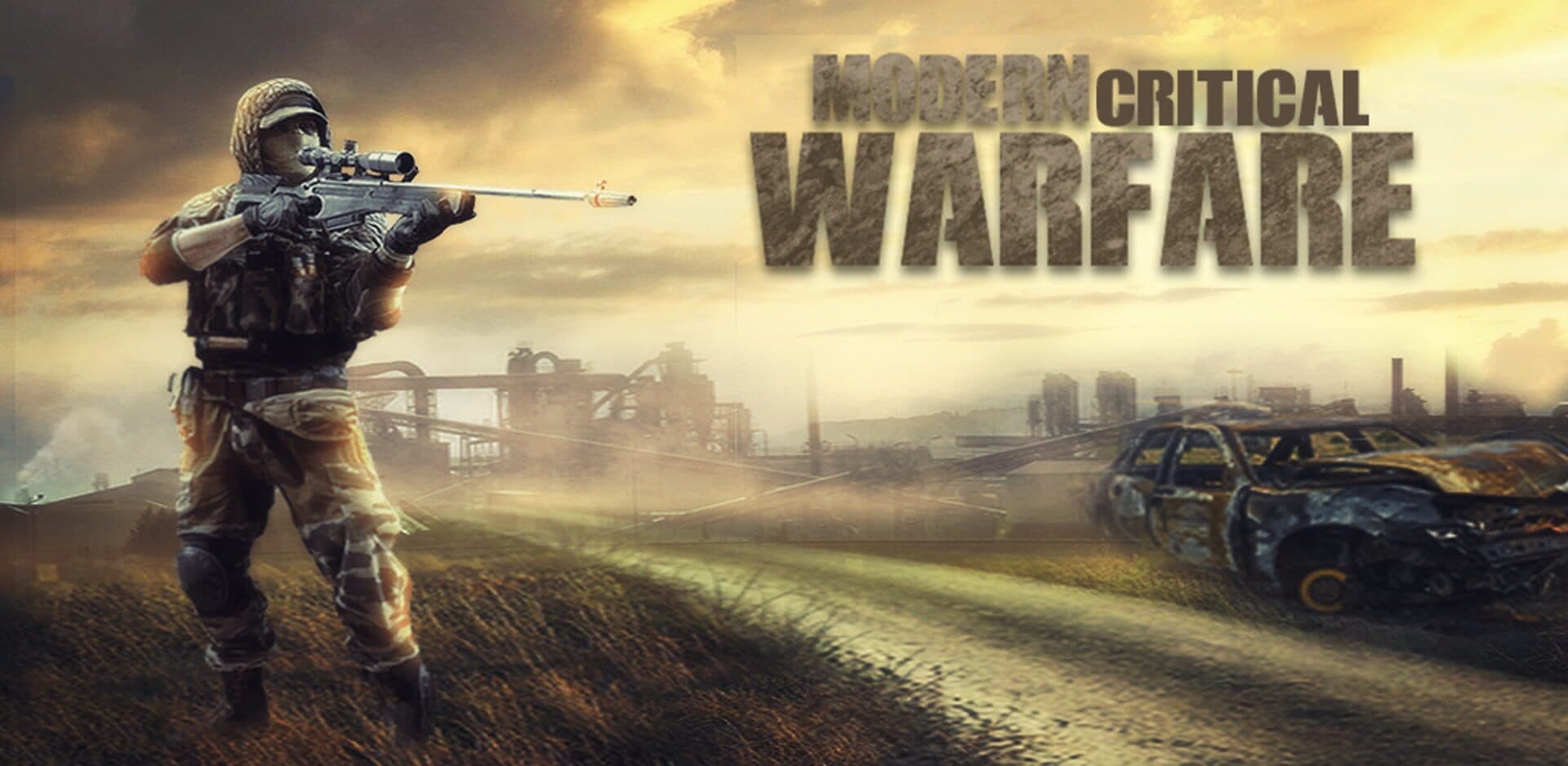 Modern Critical Warfare: Action Offline Games 2018 cover art