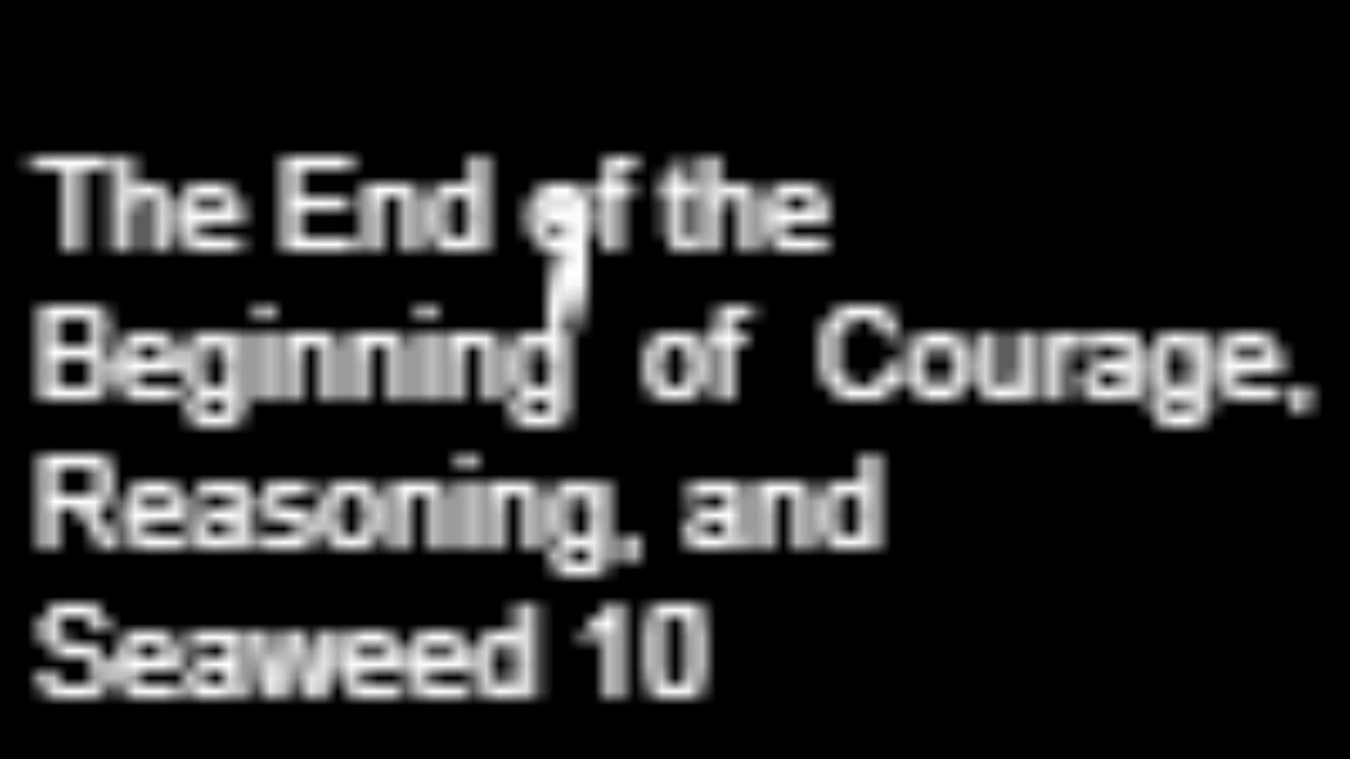 The End of the Beginning of Courage, Reasoning, and Seaweed 10 cover art