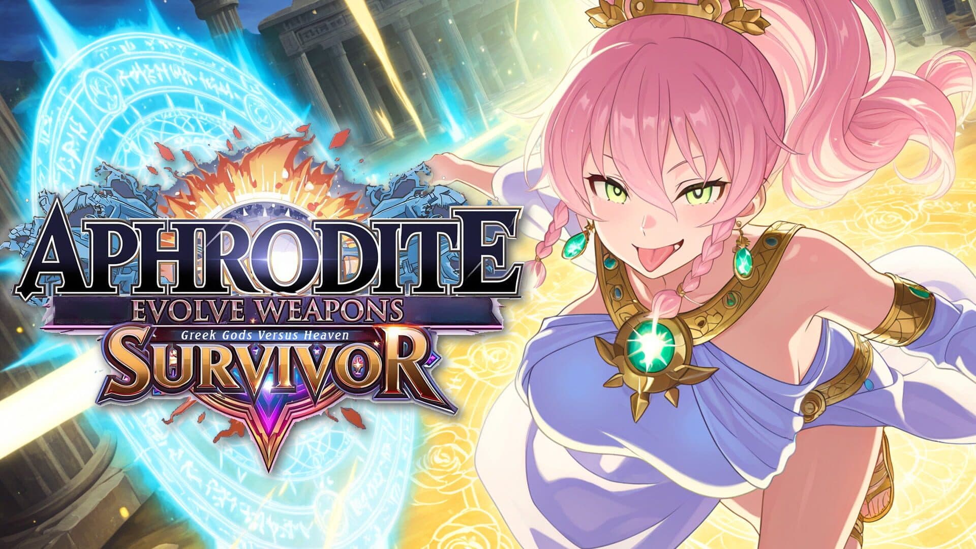 Aphrodite Evolve Weapons Survivor: Greek Gods Versus Heaven cover art