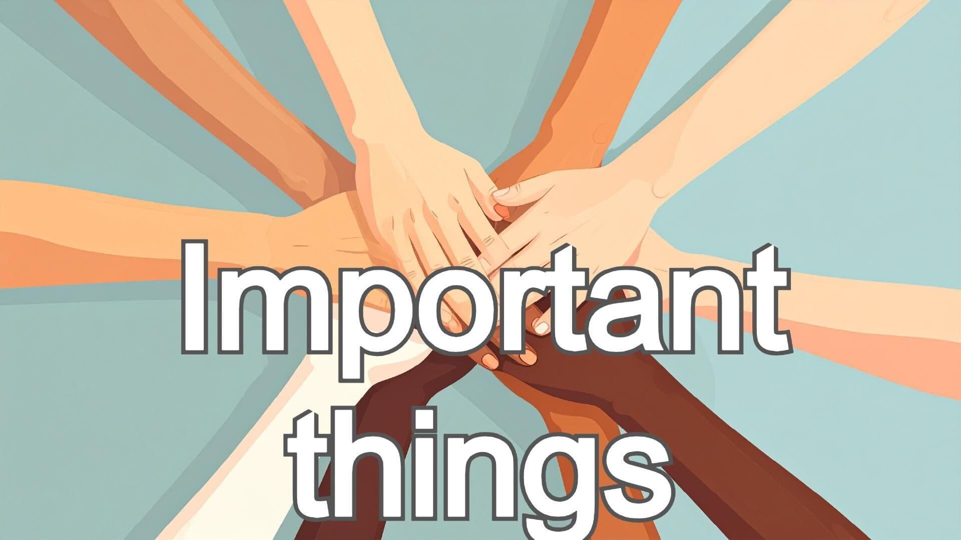 Important things cover art