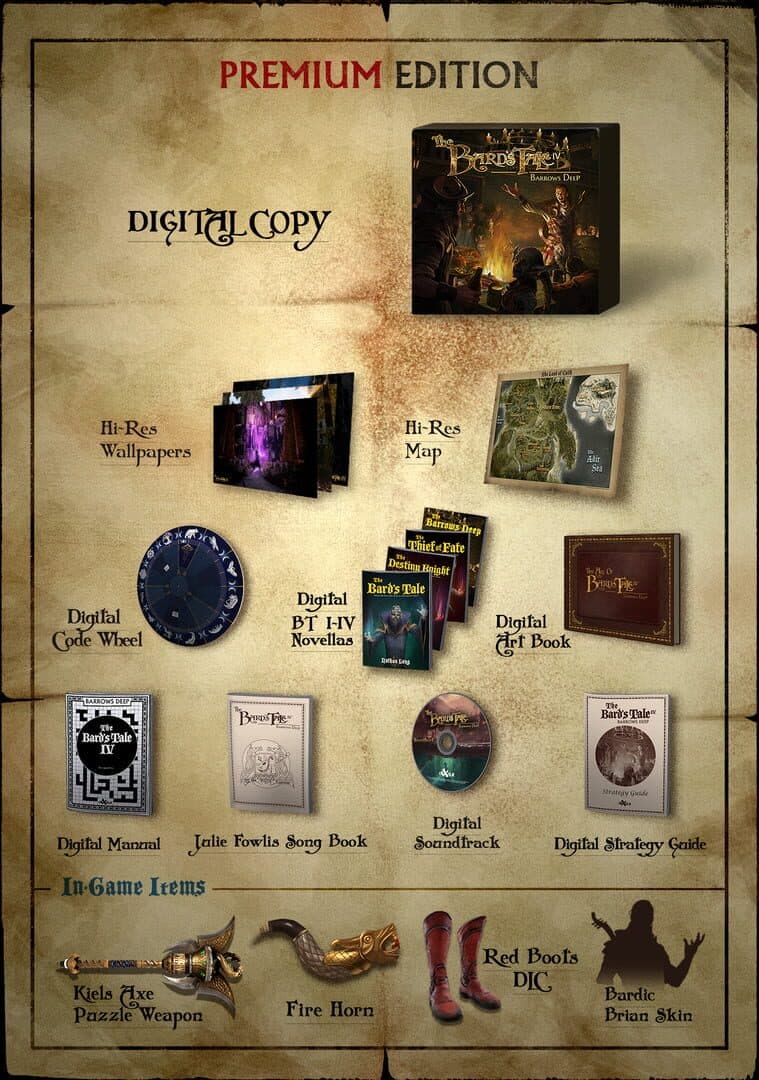 The Bard's Tale IV: Barrows Deep - Premium Edition cover art