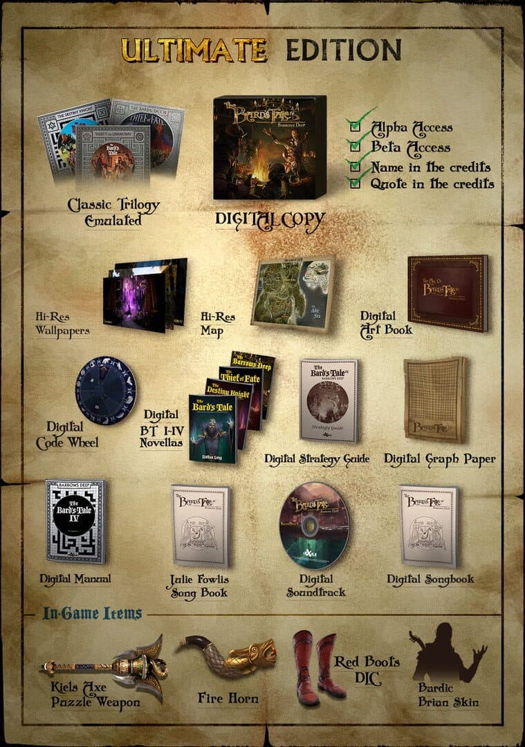 The Bard's Tale IV: Barrows Deep - Ultimate Edition cover art