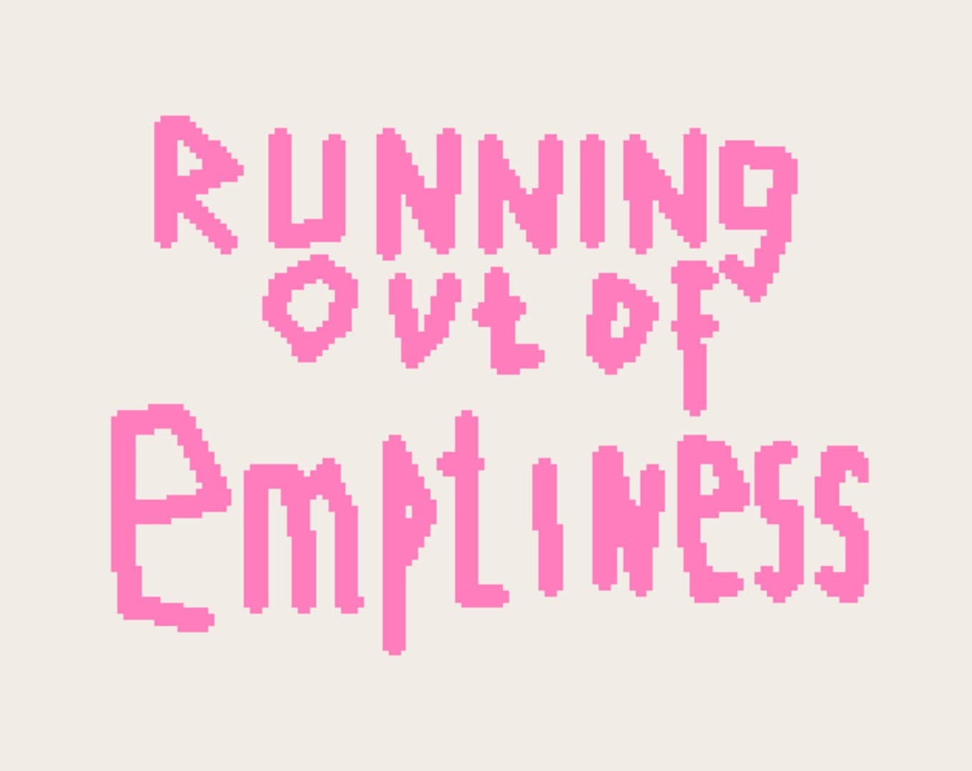 Running Out of Emptiness cover art