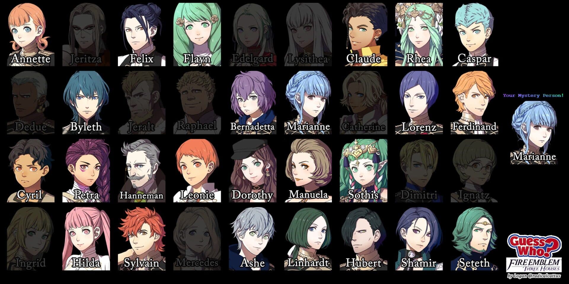 Guess Who? Fire Emblem: Three Houses Edition! cover art