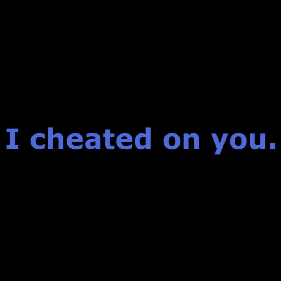 I Cheated on You cover art