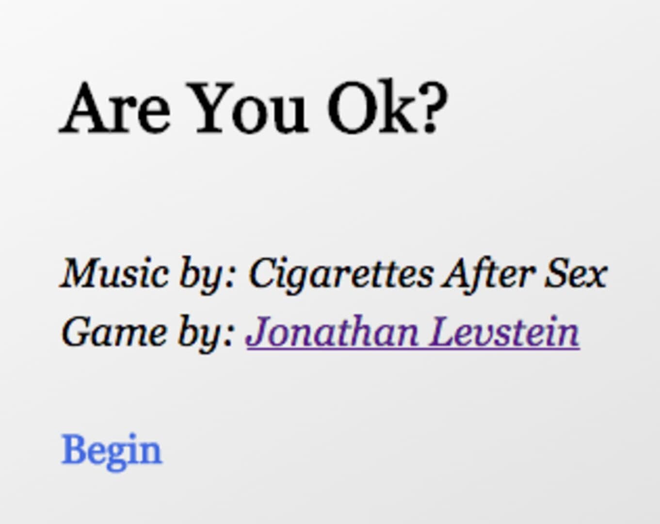 Are You Ok? cover art