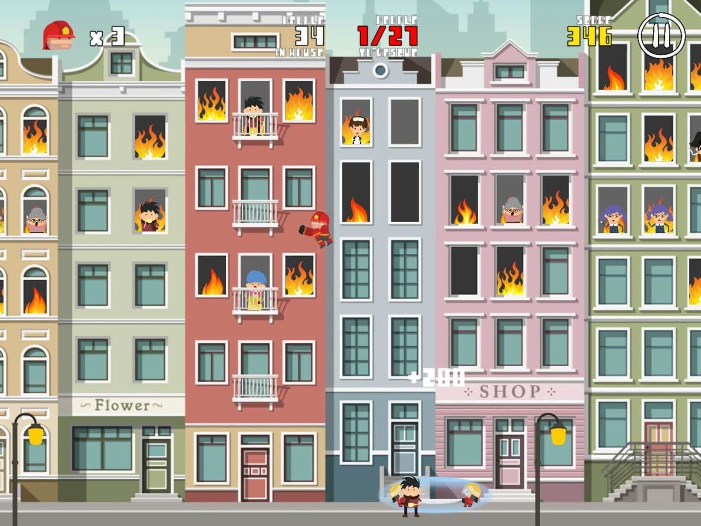 Flying Hero: City on fire cover art