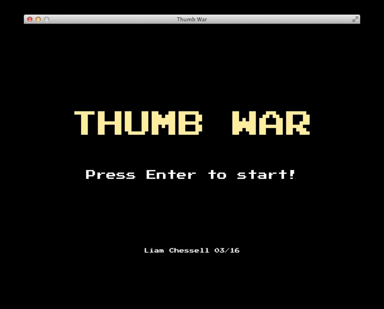 Thumb War cover art