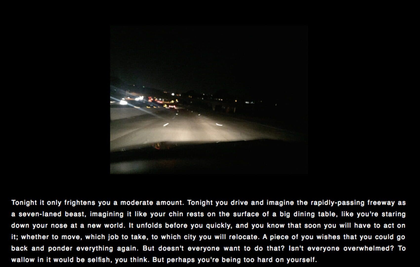 Driving Alone at Night cover art