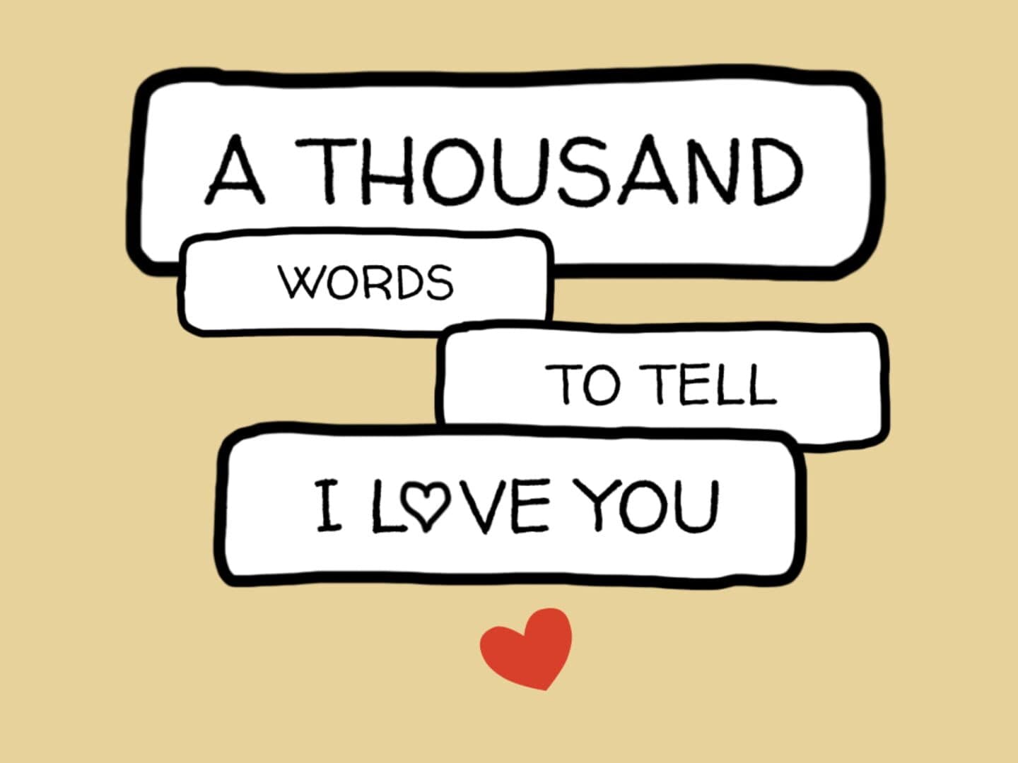 A Thousand Words to Tell I Love You cover art