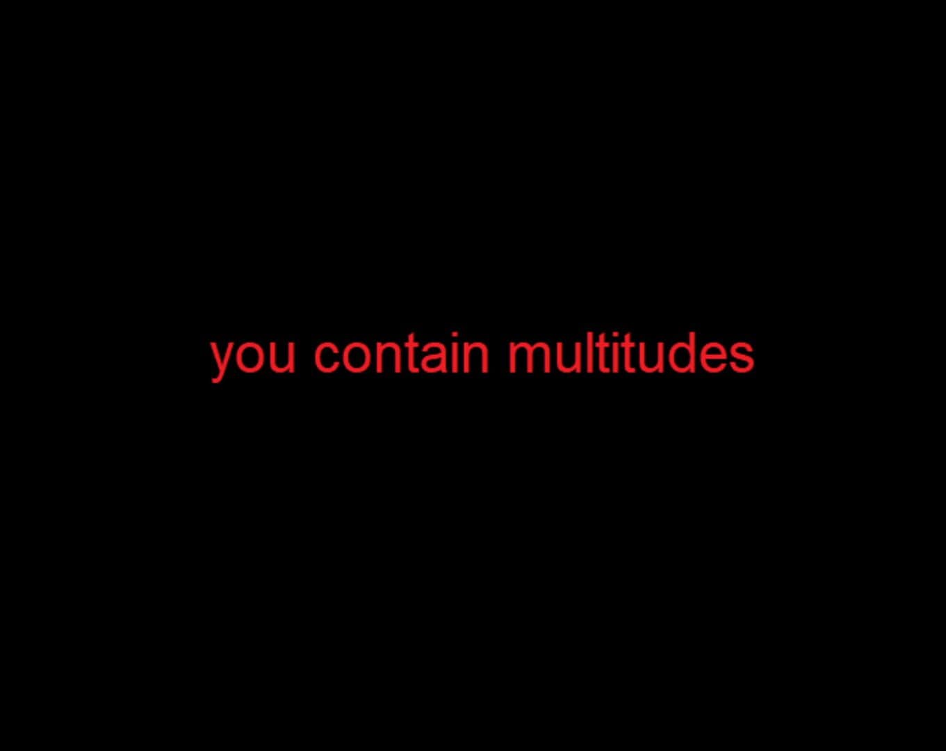 You Contain Multitudes cover art