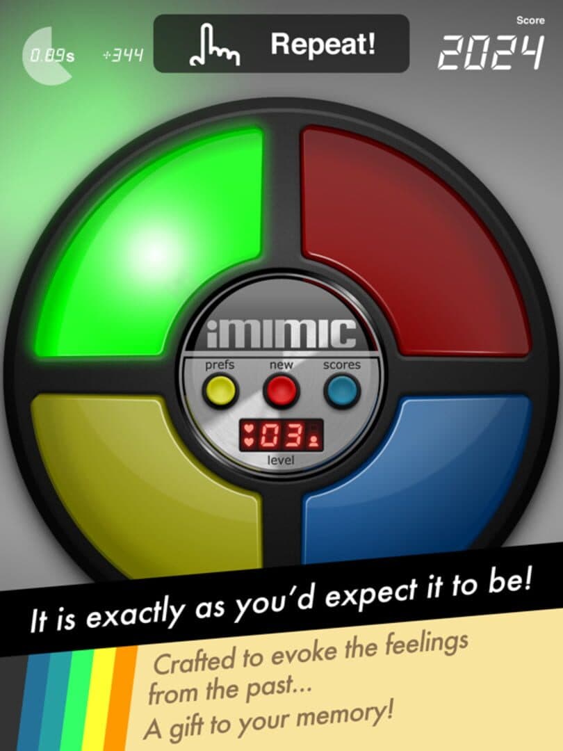 iMimic: 80's Vintage Electronic Memory Game cover art