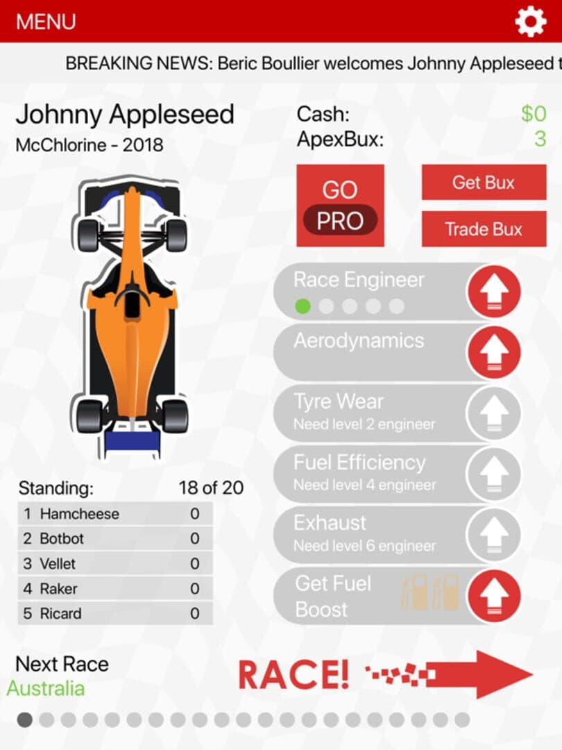 Apex Race Manager 2019 cover art