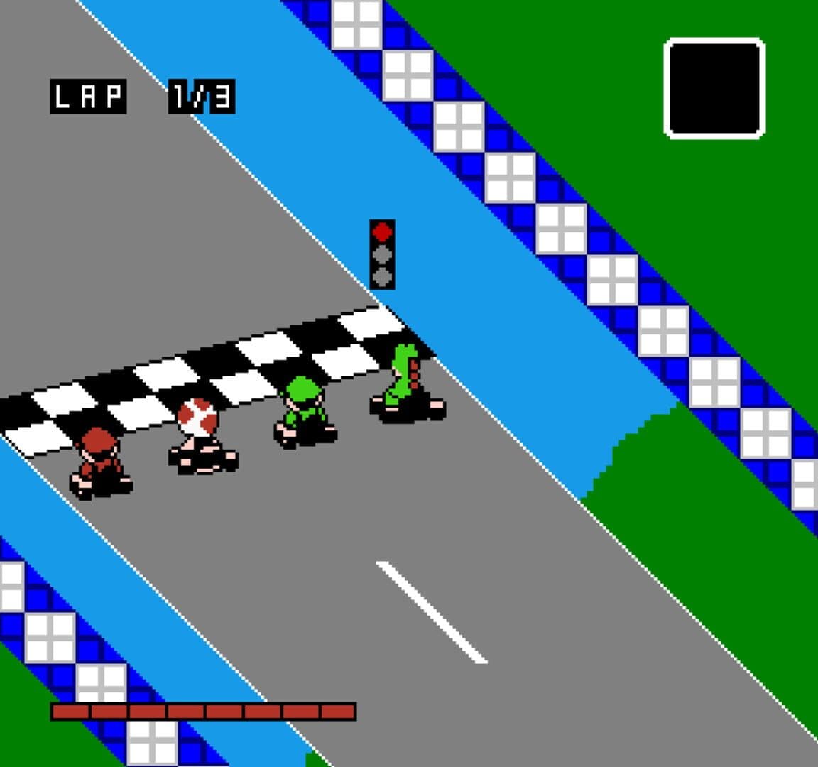 Super Mario Kart NES cover art