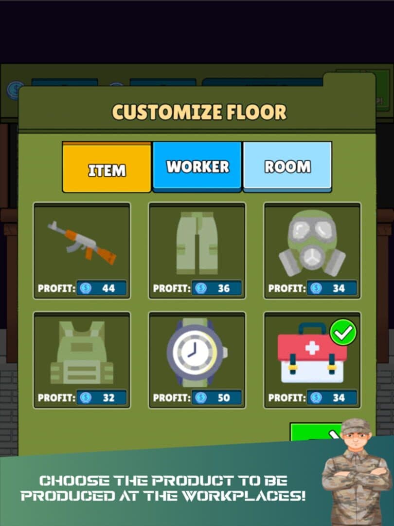 Idle Military Factory Tycoon cover art