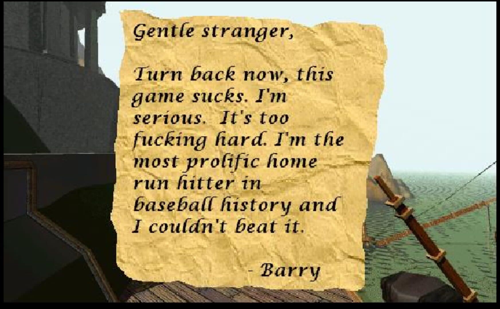 Barry Bonds enter the world of Myst cover art