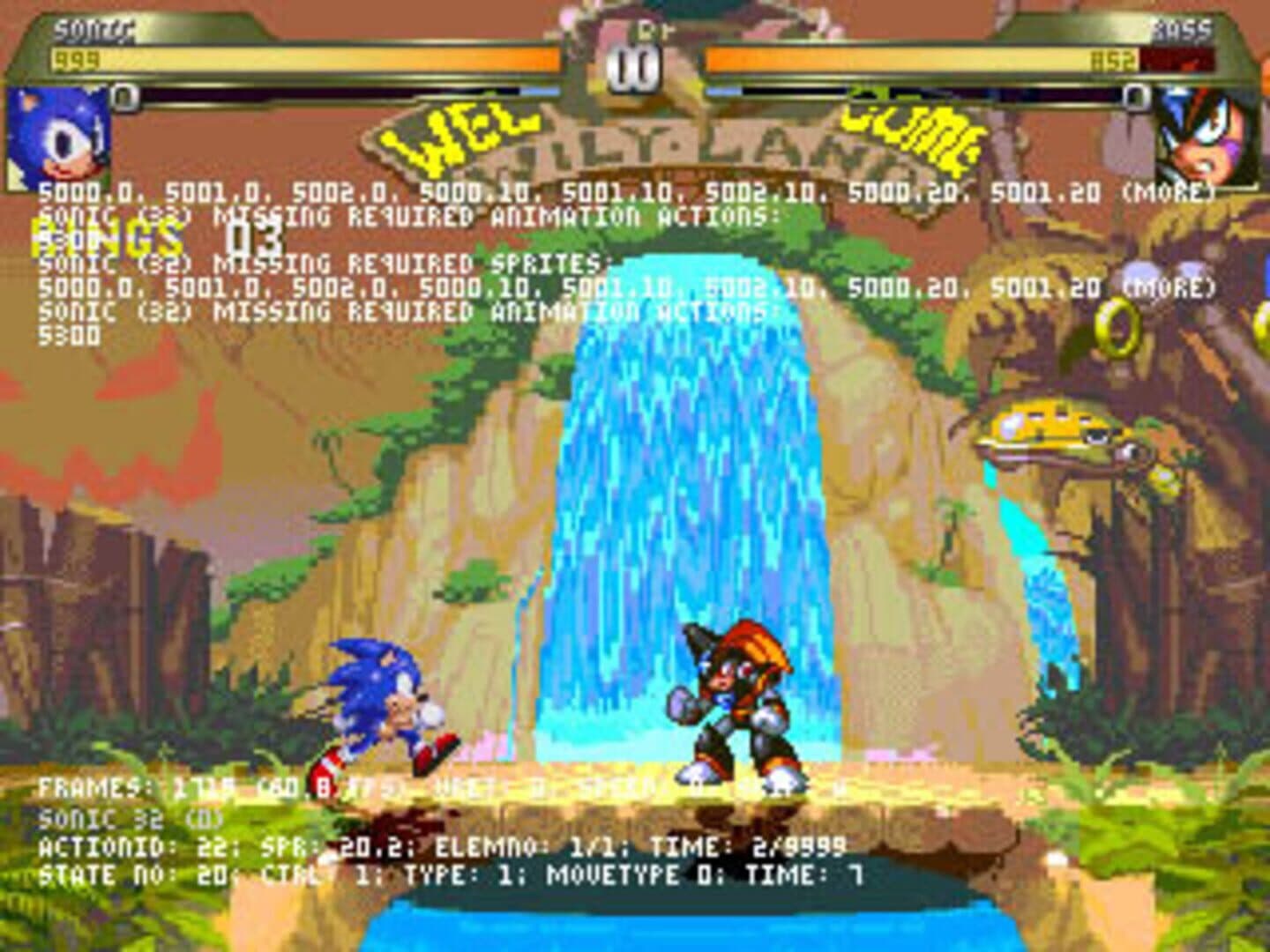 Sonic vs. Mega Man cover art