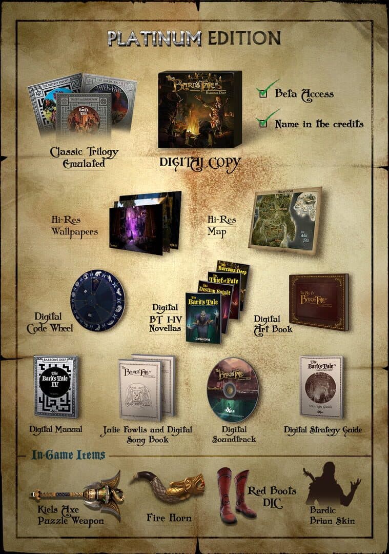 The Bard's Tale IV: Barrows Deep - Platinum Edition cover art