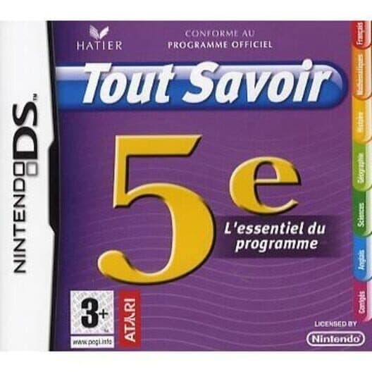 Tout Savoir: 5E cover art