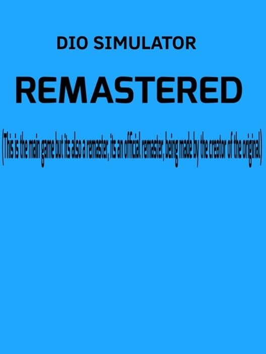 Dio Simulator Remastered cover art