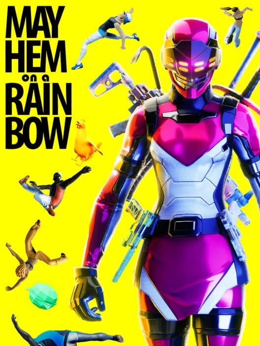 Mayhem on a Rainbow: VR cover art