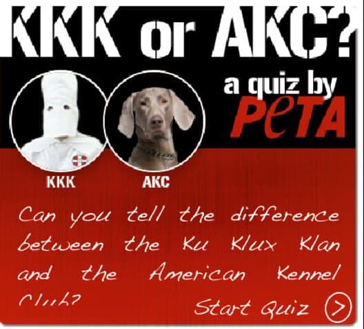 KKK or AKC? A Quiz by PETA cover art