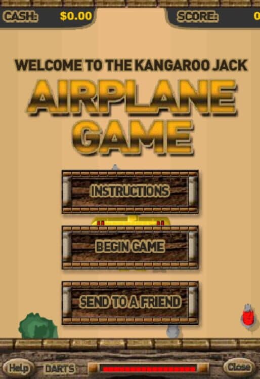 Kangaroo Jack: Airplane Game cover art