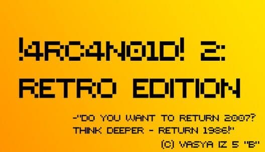 4RC4N01D! 2: Retro Edition cover art