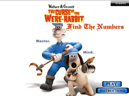 Wallace and Gromit: Find the Numbers cover art