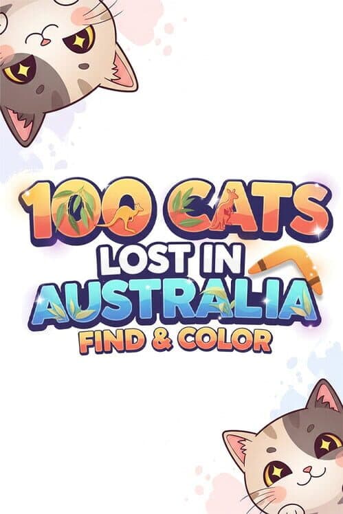 100 Cats Lost in Australia Find & Color cover art