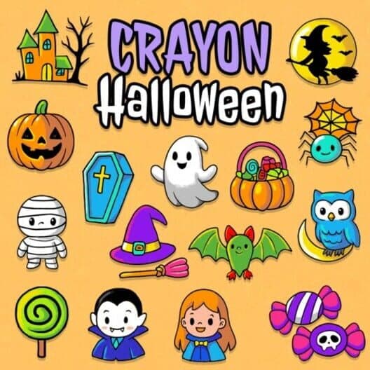 Crayon Halloween cover art