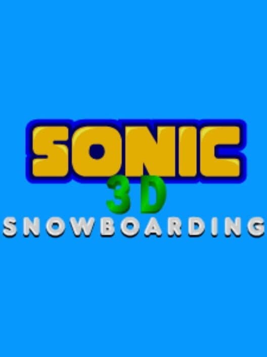 Sonic 3D Snowboarding cover art
