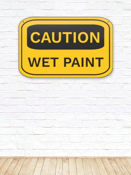 Caution Wet Paint cover art