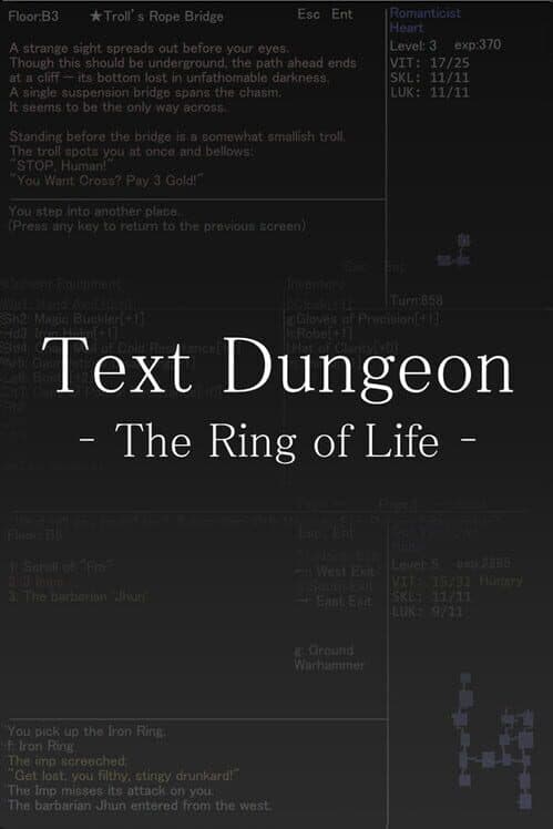 Text Dungeon: The Ring of Life cover art