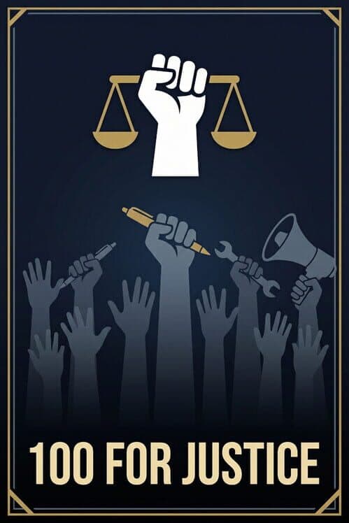 100 for Justice cover art