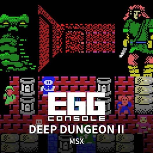 Eggconsole Deep Dungeon II MSX cover art