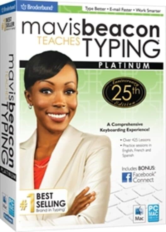 Mavis Beacon Teaches Typing Platinum: 25th Anniversary Edition cover art