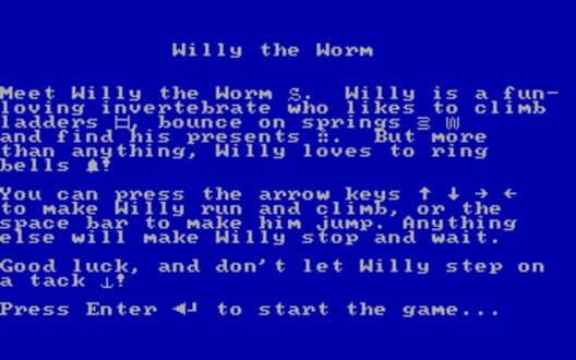 Willy the Worm cover art