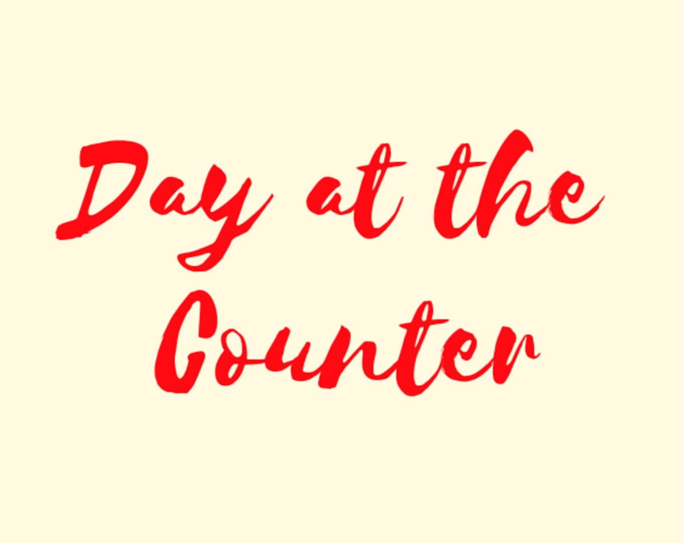 Day at the Counter cover art