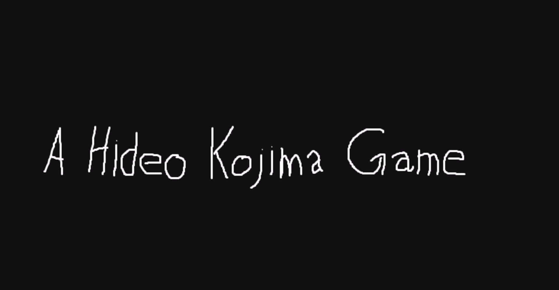 A Hideo Kojima Game cover art