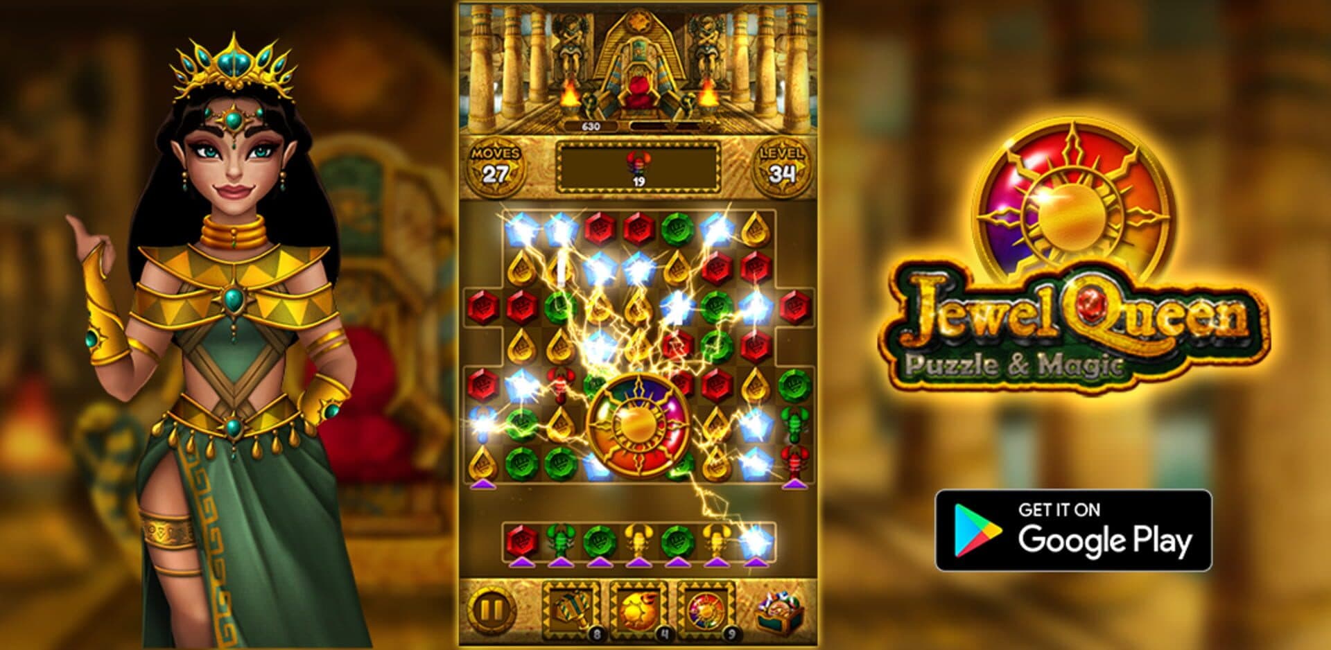 Jewel Queen: Puzzle & Magic cover art