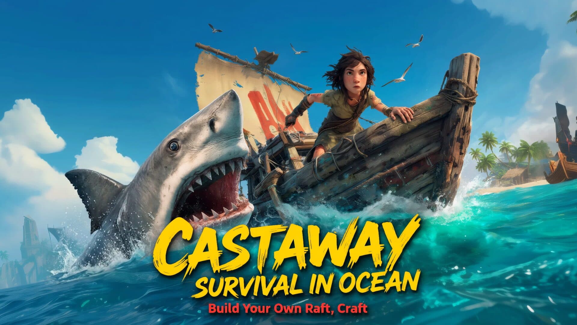 Castaway Survival In Ocean: Build Your Own Raft, Craft cover art