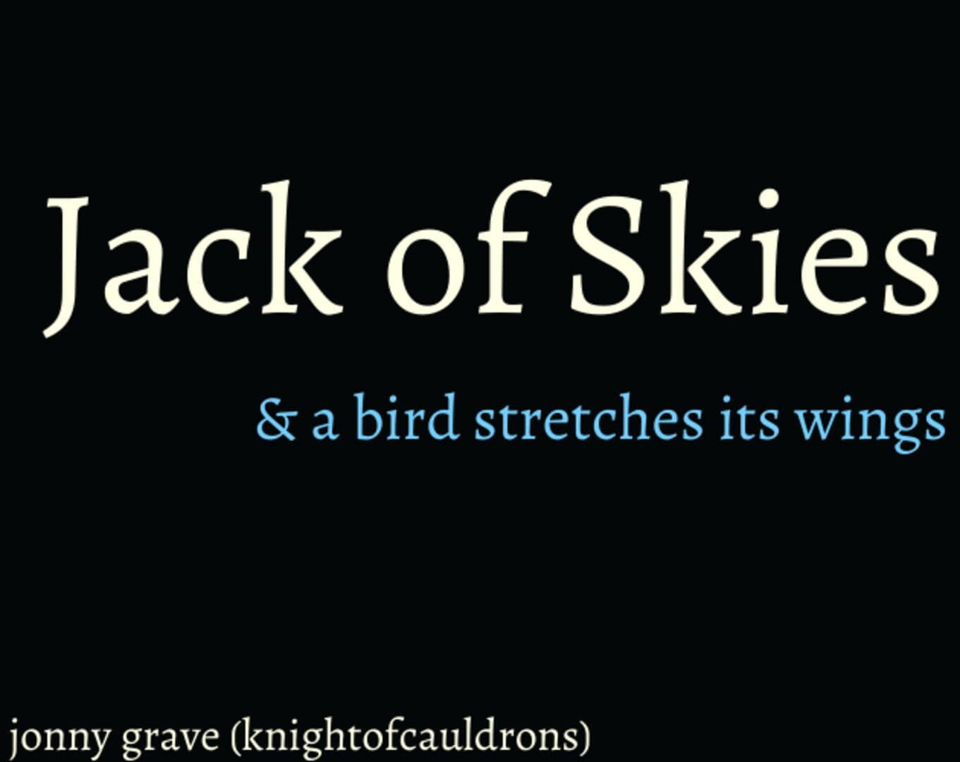 Jack of Skies cover art