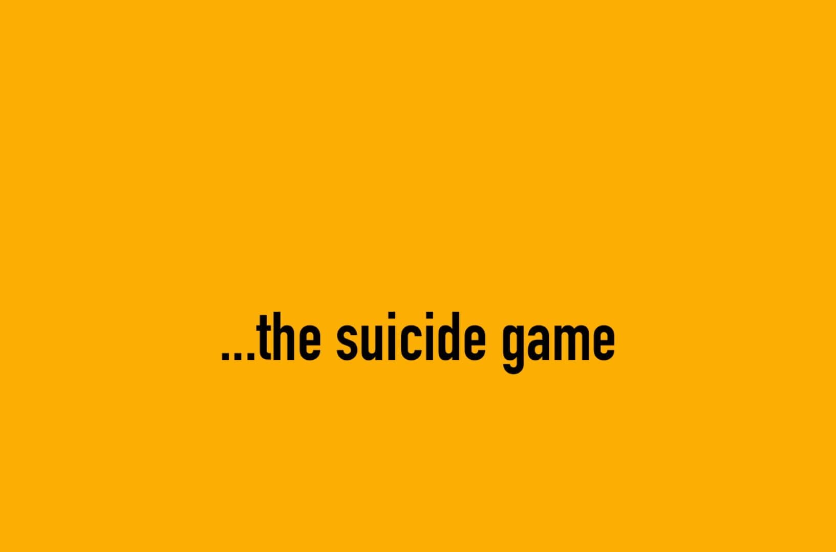 The Suicide Game cover art
