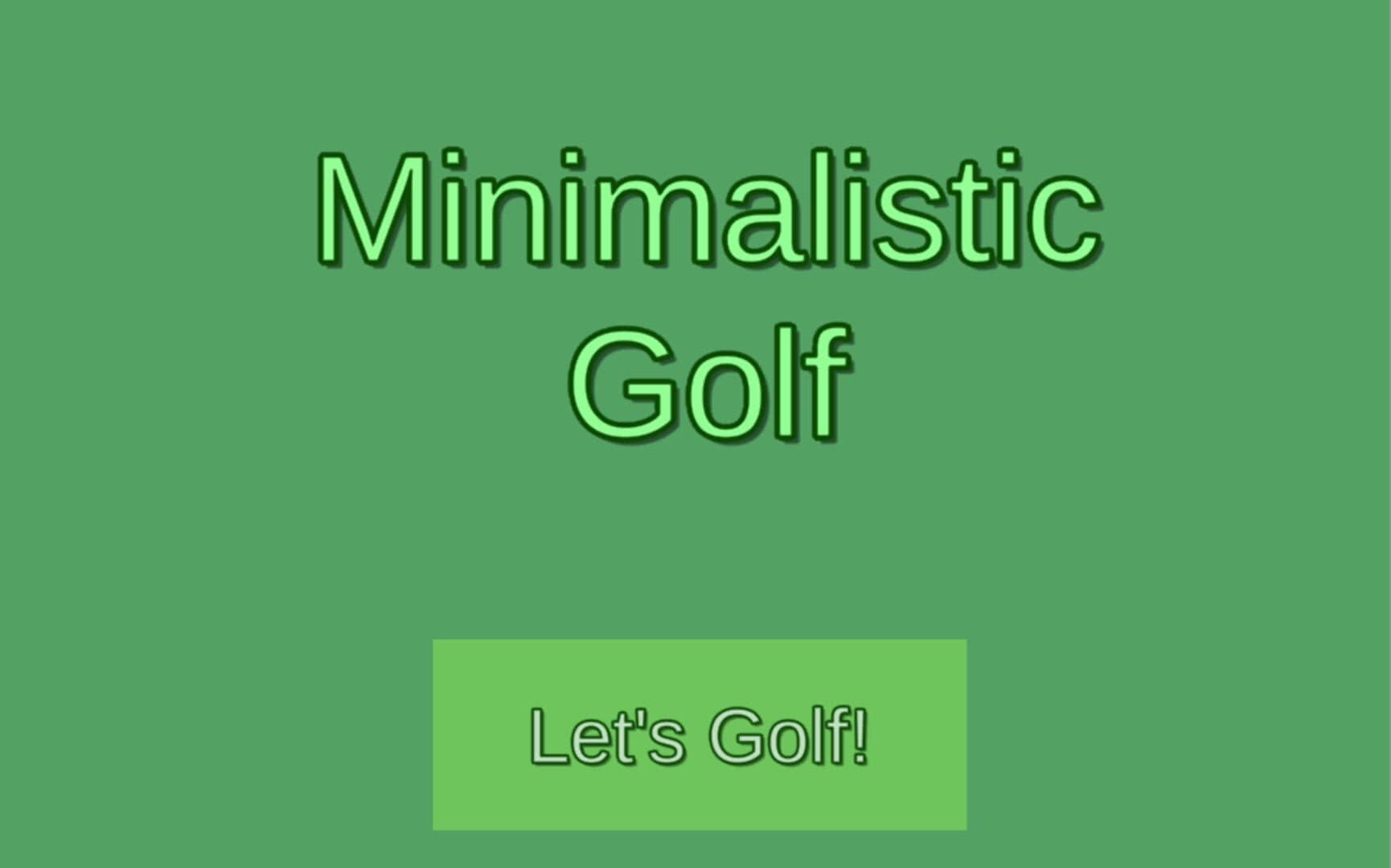 Minimalistic Golf cover art