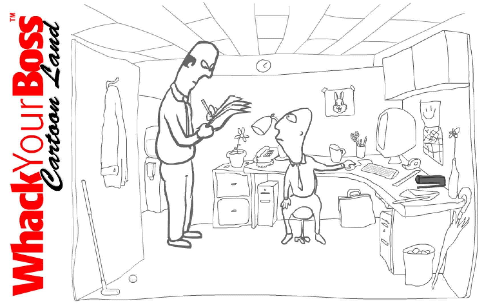 Whack Your Boss: Cartoon Land cover art