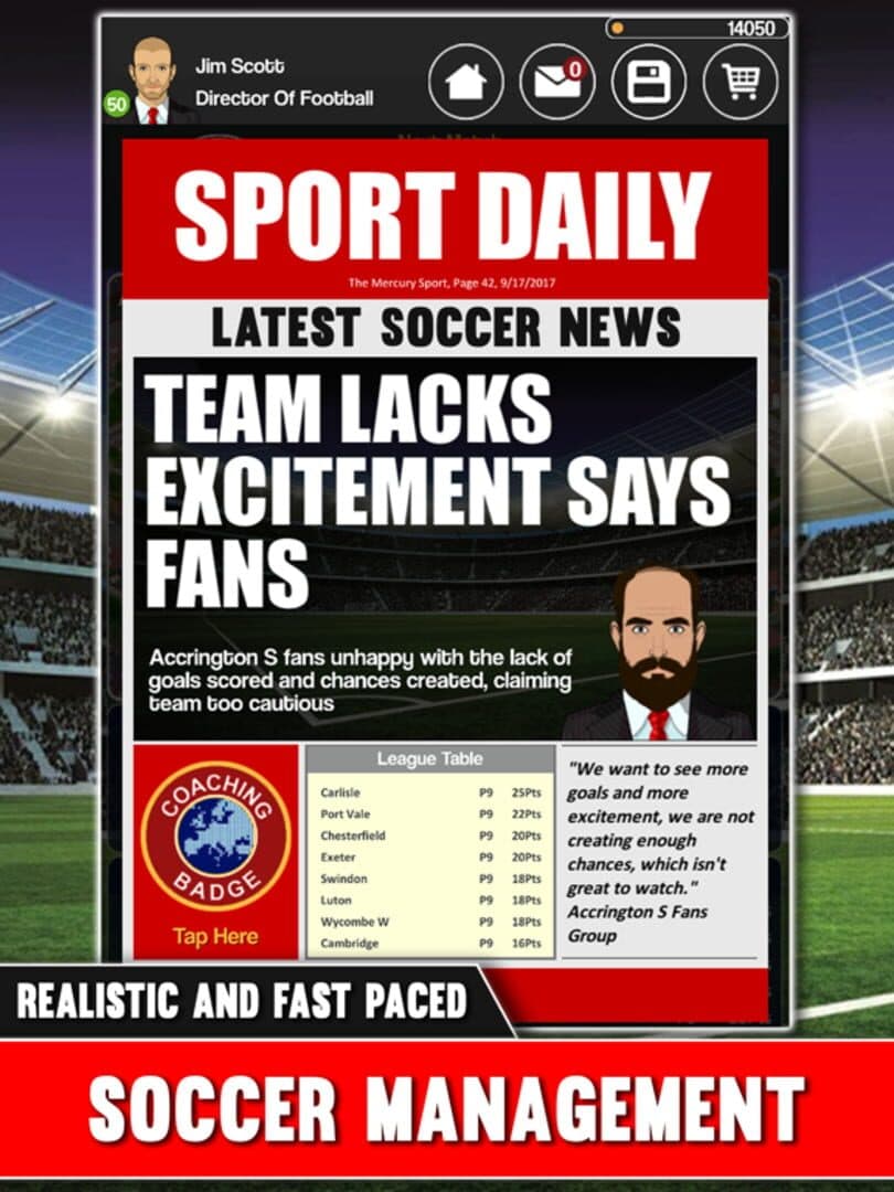 Club Soccer Director 2018 cover art