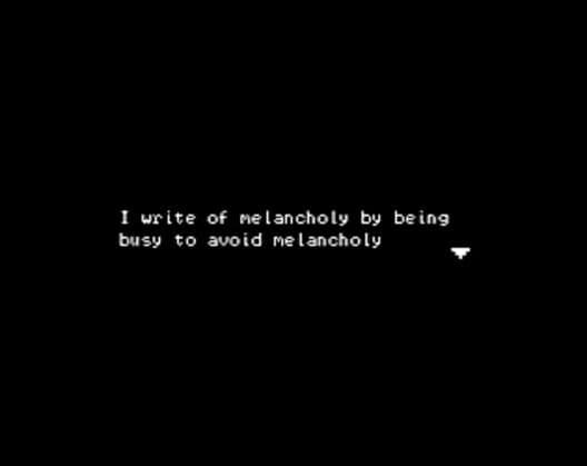 Melancholy cover art